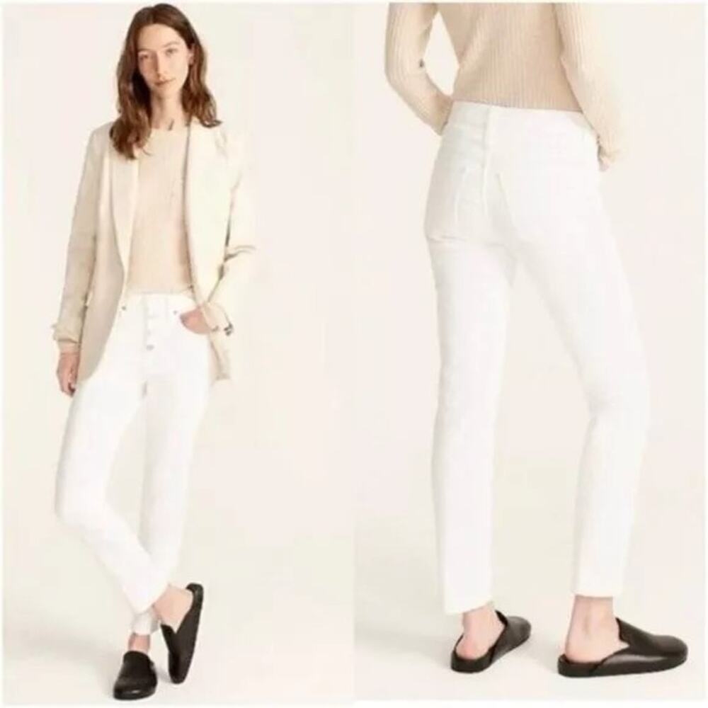 J. Crew White 10” Vintage Straight Ankle Jeans Women's SZ 35‎ - NWT